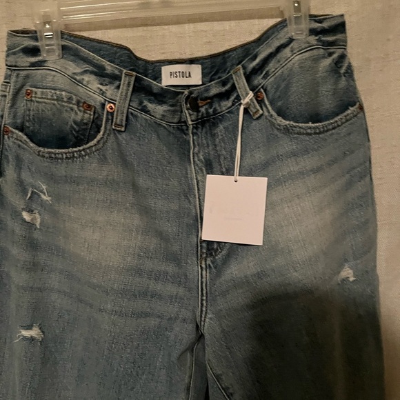Pistola Presley High Rise Relaxed Roller Jeans Size 30 - Picture 6 of 8